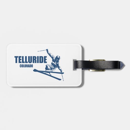 Telluride Colorado Skier Bagagelabel (Achterkant horizontaal)