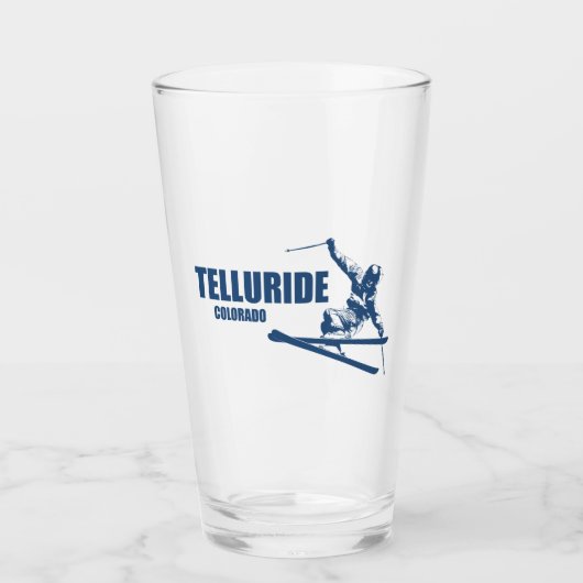 Telluride Colorado Skier Glas (Voorkant)