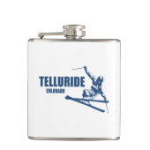 Telluride Colorado Skier Heupfles (Voorkant)