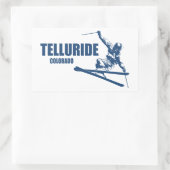 Telluride Colorado Skier Rechthoekige Sticker (Tas)