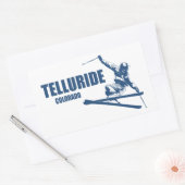 Telluride Colorado Skier Rechthoekige Sticker (Envelop)