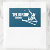 Telluride Colorado Skier Rechthoekige Sticker (Tas)