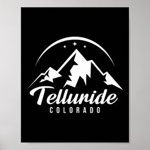 Telluride Colorado Skigebied Snowboarden Poster