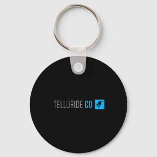 Telluride Colorado Snowboard Box Type Sleutelhanger