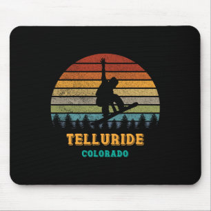 Telluride Colorado  Sunset Snowboarding Sno Muismat
