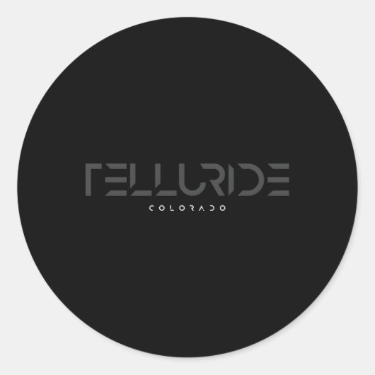 Telluride Colorado toonsoort Ronde Sticker (Voorkant)