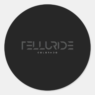 Telluride Colorado toonsoort Ronde Sticker