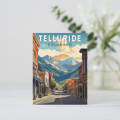Telluride, Colorado Travel Art  Briefkaart (Staand voorkant)