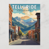 Telluride, Colorado Travel Art  Briefkaart (Voorkant)