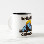 Telluride, Colorado Tweekleurige Koffiemok (Voorkant links)