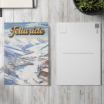 Telluride Colorado Winter Reizen Kunst Vintage Briefkaart<br><div class="desc">Telluride Winter kunstontwerp met het winterlandschap.</div>