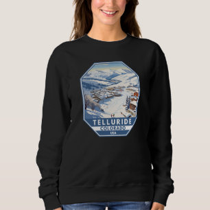 Telluride Colorado Winter Reizen Kunst Vintage Trui