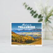 Telluride Mountain Wedding Save the Date Briefkaar Briefkaart (Staand voorkant)