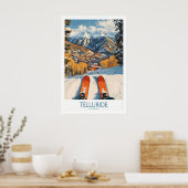 Telluride Muurkunst Ski Poster 1 (Keuken)