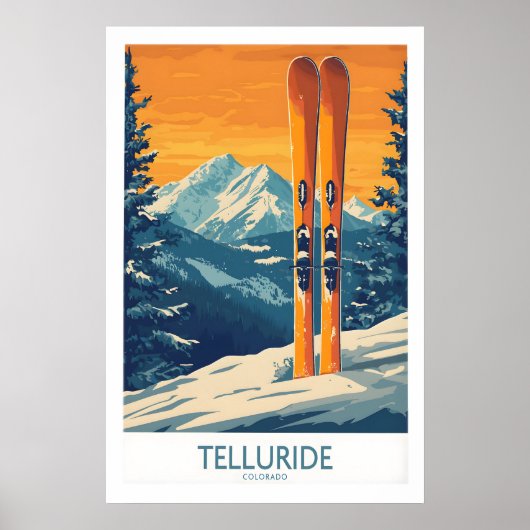 Telluride Ski Print - Colorado 1 (Voorkant)