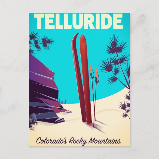 Telluride Ski Rocky Mountains Briefkaart (Voorkant)