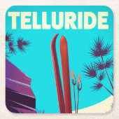 Telluride Ski Rocky Mountains Kartonnen Onderzetters (Voorkant)