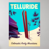 Telluride Ski Rocky Mountains Poster (Voorkant)