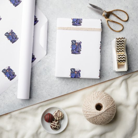 Tellurium-personage uit de ATOMIVRA™ Cadeaupapier (Crafts)