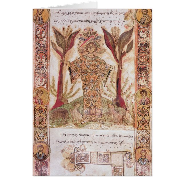 Tellus, van Exultet I, c.1030 (Voorkant)