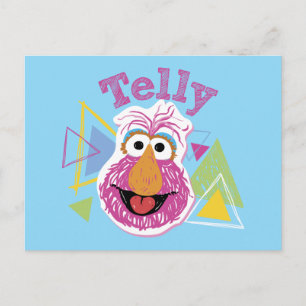 Telly Monster Pret-grafiek Briefkaart