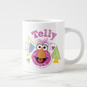 Telly Monster Pret-grafiek Grote Koffiekop