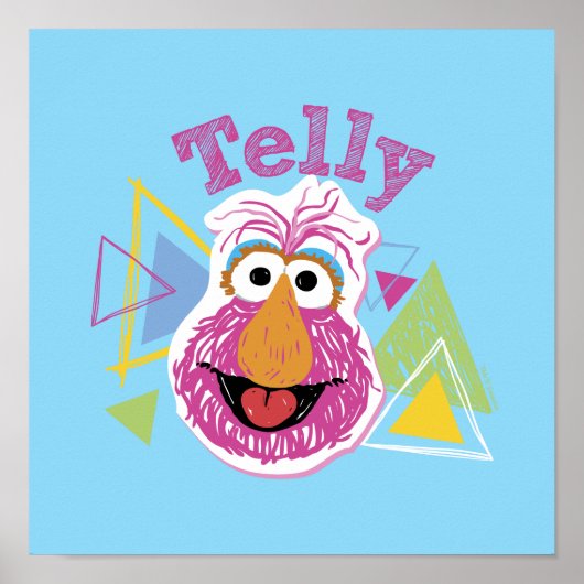 Telly Monster Pret-grafiek Poster (Voorkant)