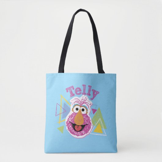Telly Monster Pret-grafiek Tote Bag (Voorkant)