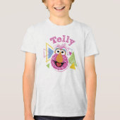 Telly Monster Pret-grafiek Tri-Blend Shirt (Voorkant)