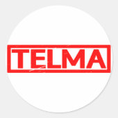 Telma Stempel Ronde Sticker (Voorkant)