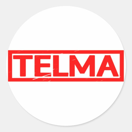 Telma Stempel Ronde Sticker (Voorkant)