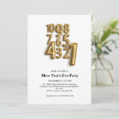 Telmachine Nieuwjaarsfeest Ballon Letters Kaart (Staand voorkant)