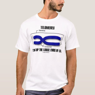 Telomeren die de losse uiteinden van het leven ops t-shirt