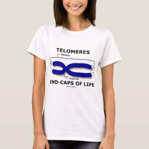 Telomeren Petten van het leven (Humor voor biologi T-shirt