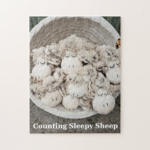 Telraadsel Slaapdolle Schapen, 28 cm x 36 cm, 252 Legpuzzel