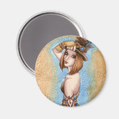 Telsa - Steampunk magneet (Voorkant / Achterkant)