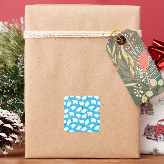 telschapen vierkante sticker