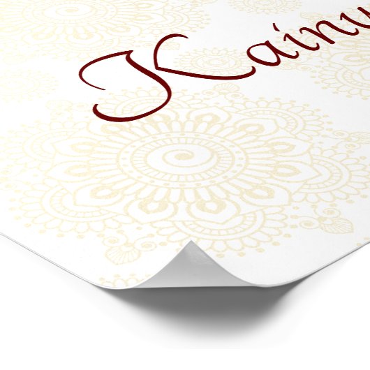 Telugu Tamil trouwmarigolds banana Welkom welkom Poster (Hoek)