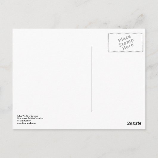 Telus World of Science Briefkaart (Achterkant)