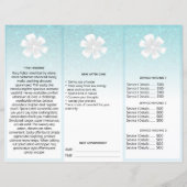 TEM 2Photo QR Trifold Brochure Abstracte Menuprijs (Achterkant)