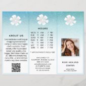 TEM 2Photo QR Trifold Brochure Abstracte Menuprijs (Voorkant)