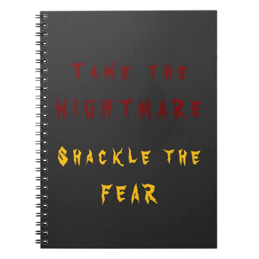 Tem de Nightmare Spiral Photo Notitieboek (Voorkant)