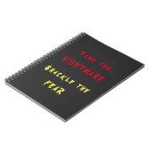 Tem de Nightmare Spiral Photo Notitieboek (Linkerzijde)