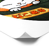 Temaki Sushi Cat Poster (Hoek)