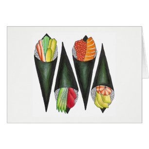 Temaki Sushi Hand Roll Rolls Japans voedsel