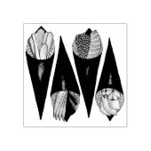 Temaki Sushi Hand Roll Rolls Japans voedsel Rubberstempel (Afrduk)