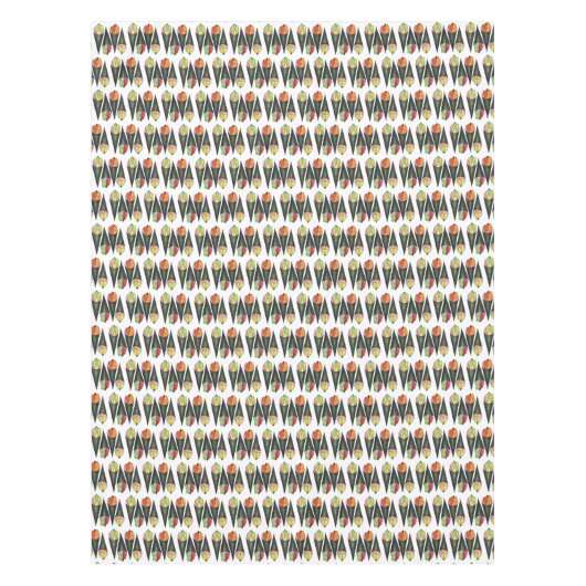 Temaki Sushi Hand Roll Rolls Japans voedsel Tafelkleed (Voorkant)