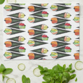 Temaki Sushi Hand Roll Rolls Japans voedsel Theedoek (Gevouwen)