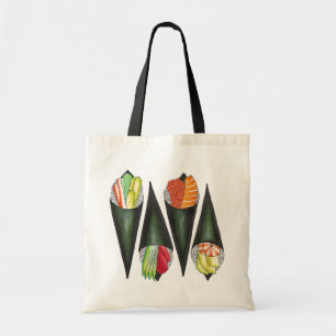 Temaki Sushi Hand Roll Rolls Japans voedsel Tote Bag