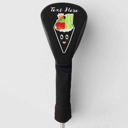 Temaki Sushi handrol Golfheadcover (Voorkant)
